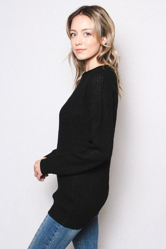 Miniatura: Sweater Tejido Waffle Largo