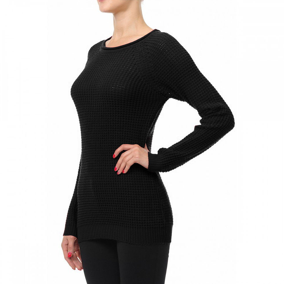 Miniatura: Sweater Tejido Waffle Largo