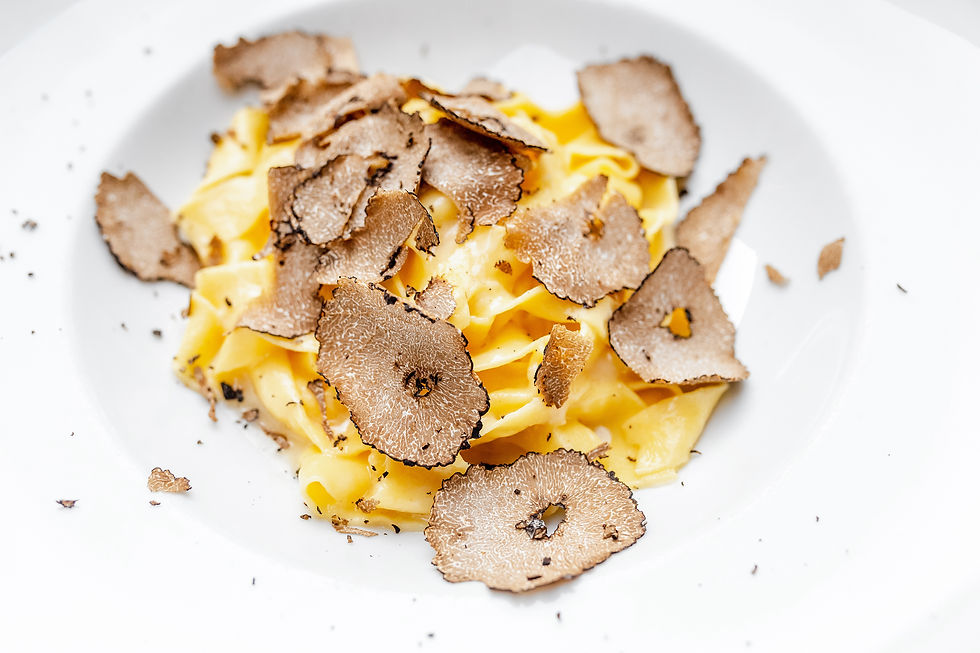 Heerlijke pasta met truffel.