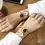 Miniatura: Watch for Women Small Gold Bangle Bracelet Luxury Watches Stainless Steel Ladies