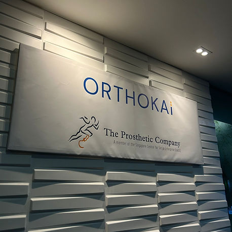 OrthoKai The Prosthetic Company sign