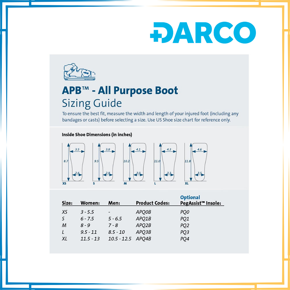 Thumbnail: DARCO APB All Purpose Boot Sizing Guide