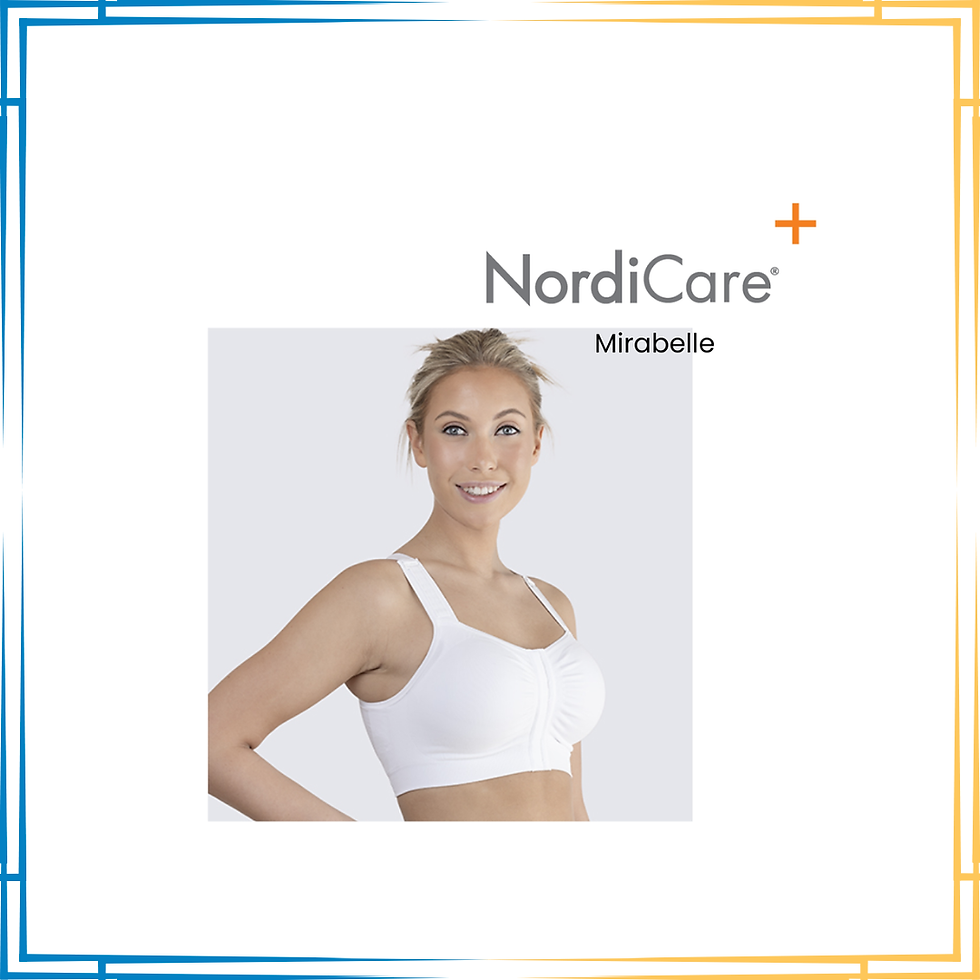 Thumbnail: Woman wearing NordiCARE Mirabelle white bra
