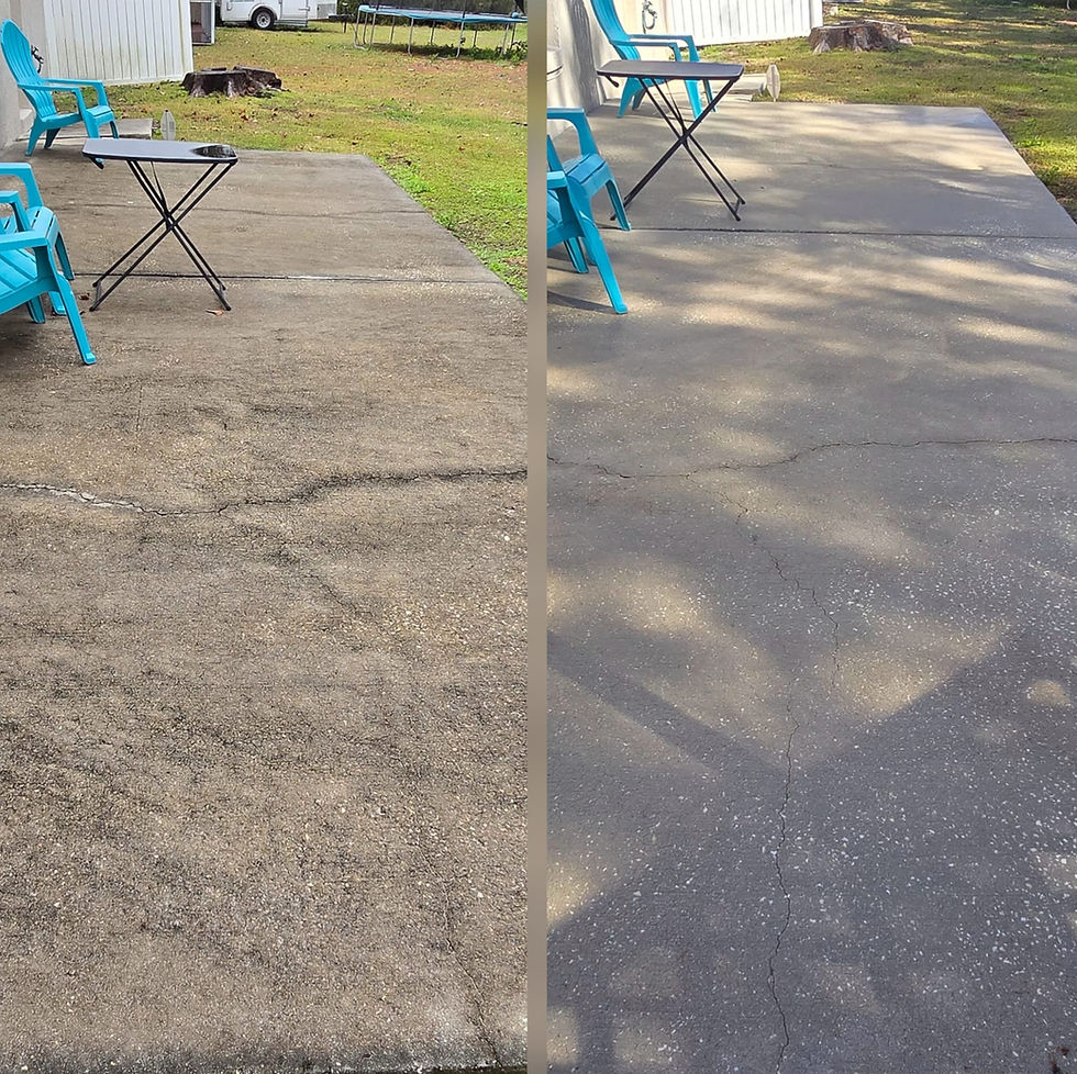 Concrete Patio (Before & After)