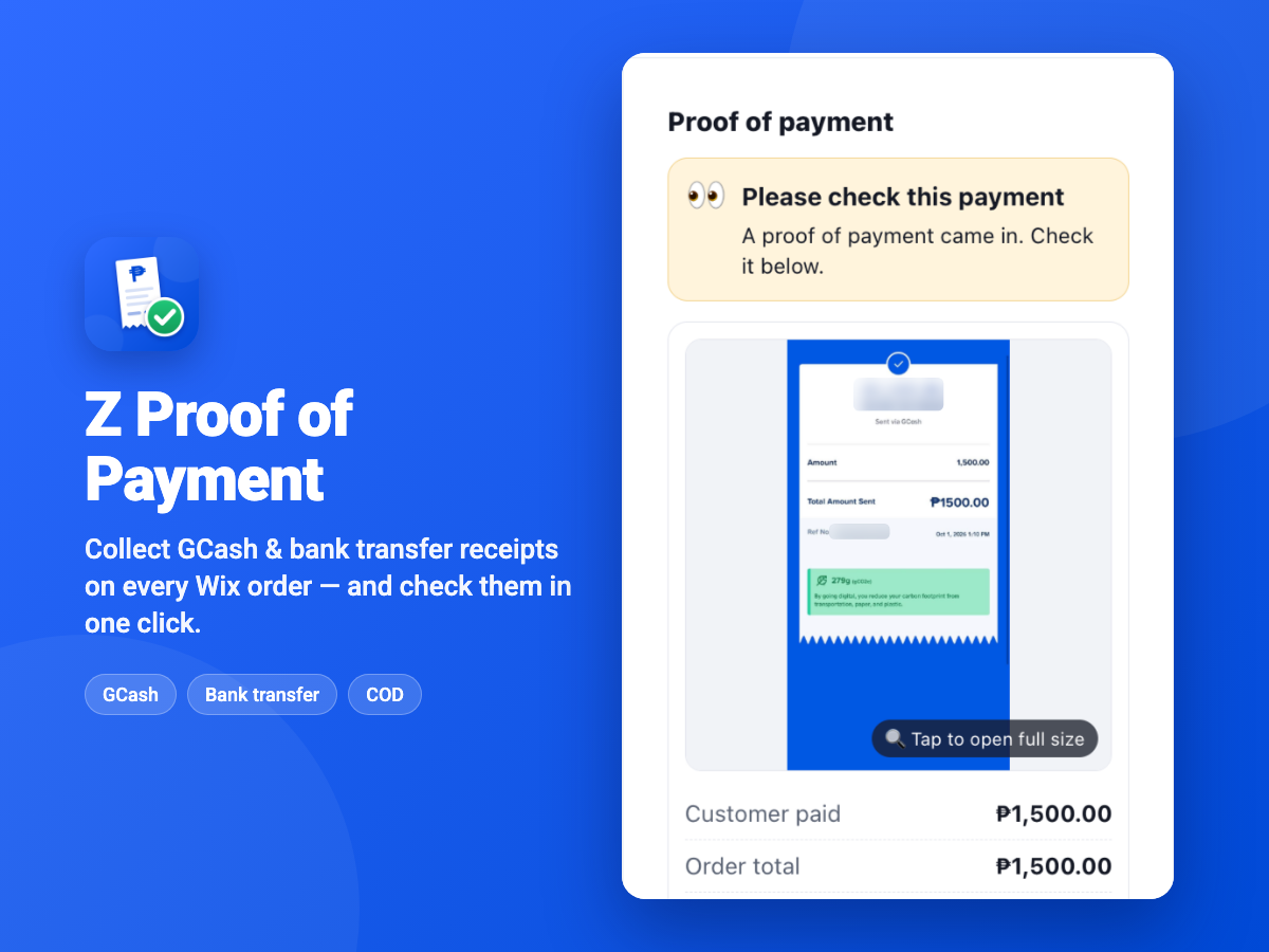 Z Proof of Payment screenshot 1