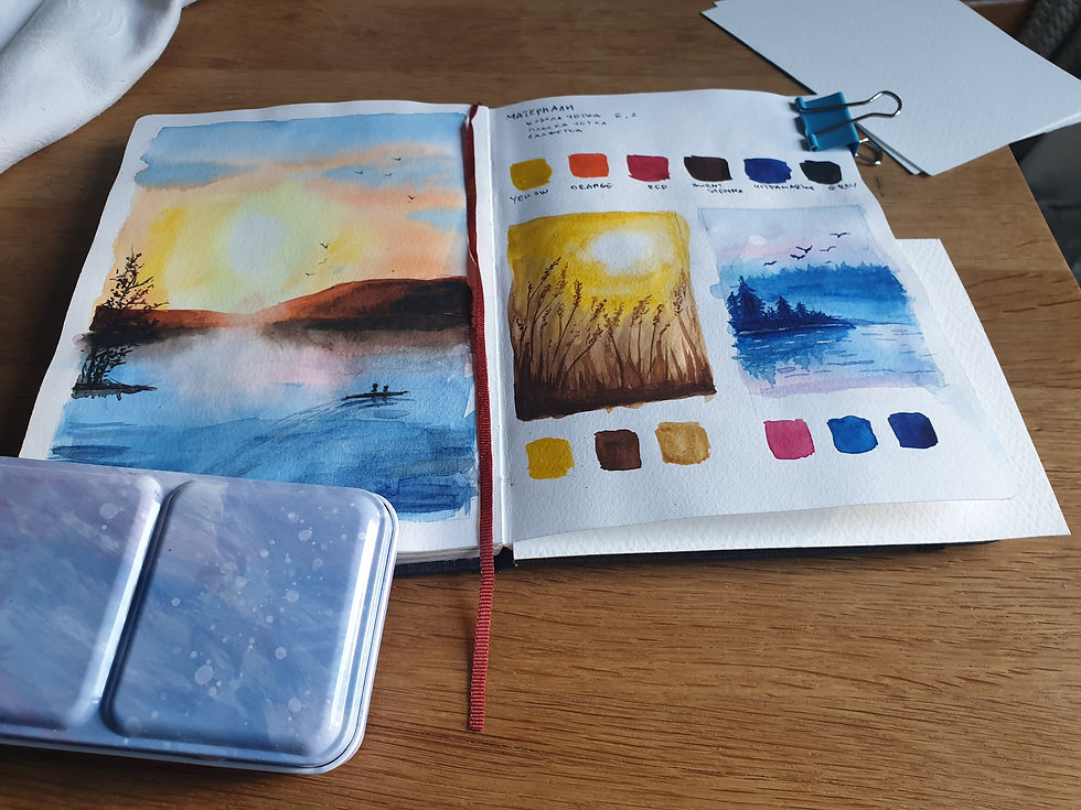 watercolor sketching