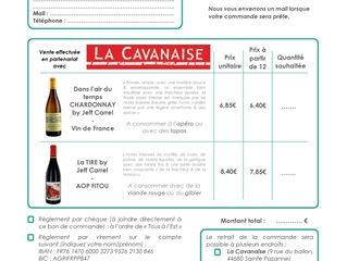Lancement de notre vente vin!!