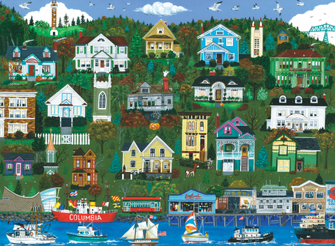 A Touch of Astoria depicts the iconic memories and places of Astoria, OR.