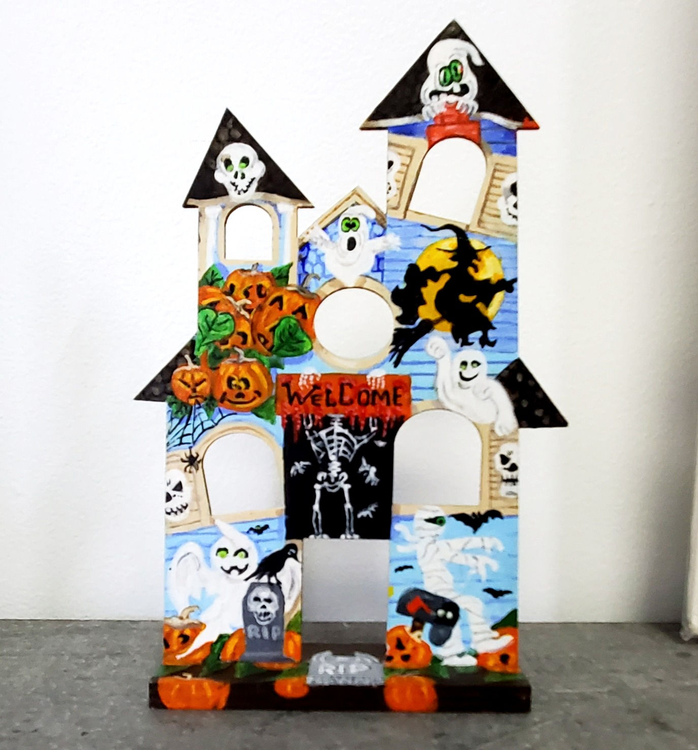 Haunted House - Acrylic Americana Painting by Bill W Dodge