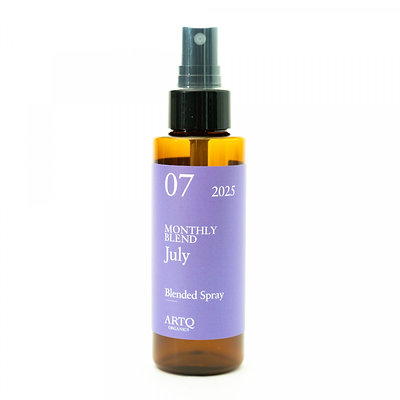 7月マンスリー 精油ブレンドスプレー 2025・オーガニック認証精油使用 100ml