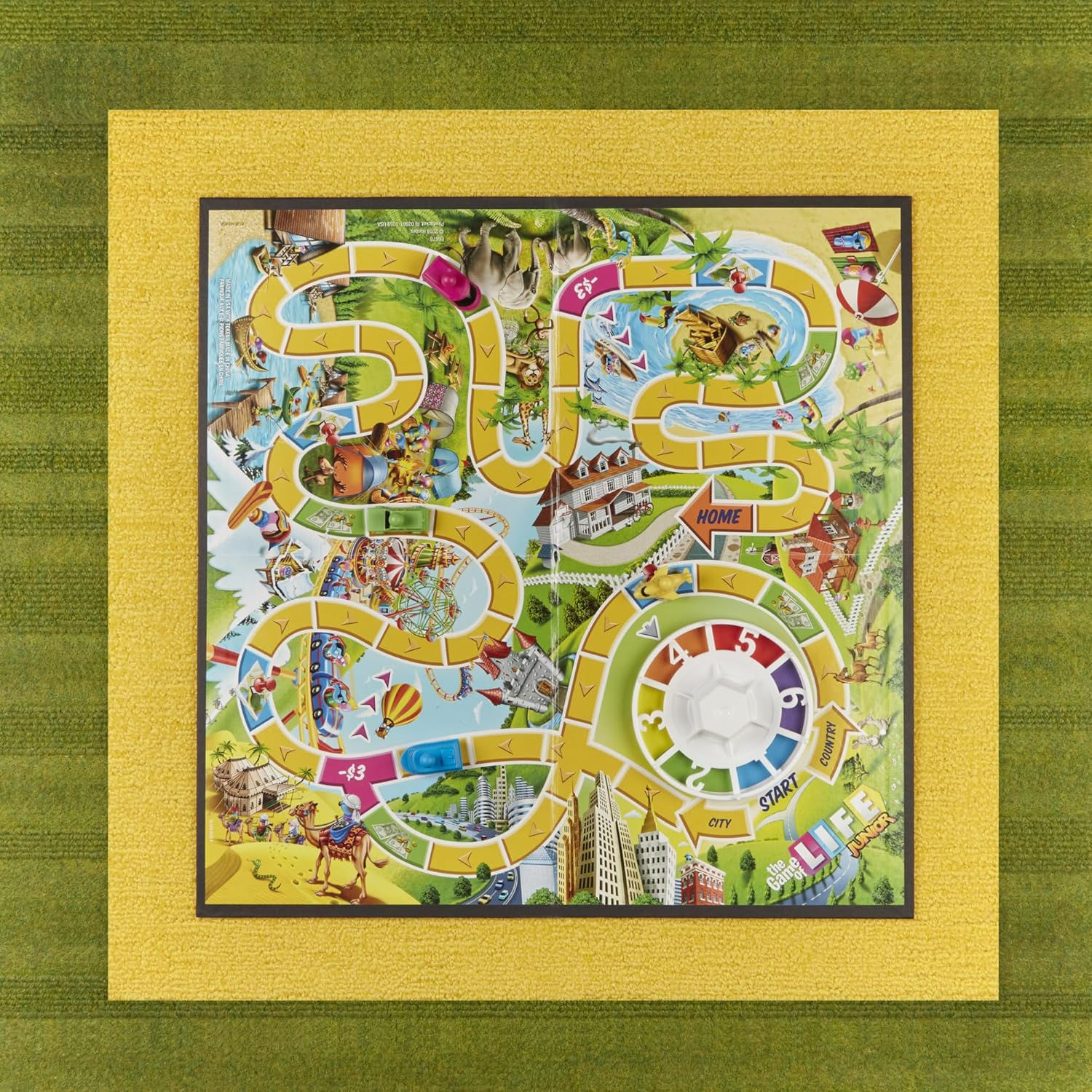 The Game of Life Junior Board Game for Ages 5 and Up, Game for 2-4 Players, Fam