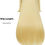 थंबनेल: MisaAmane Cosplay Wig Long Straight Blonde Anime Gothic Wigs with Bangs 27.5‘’ 