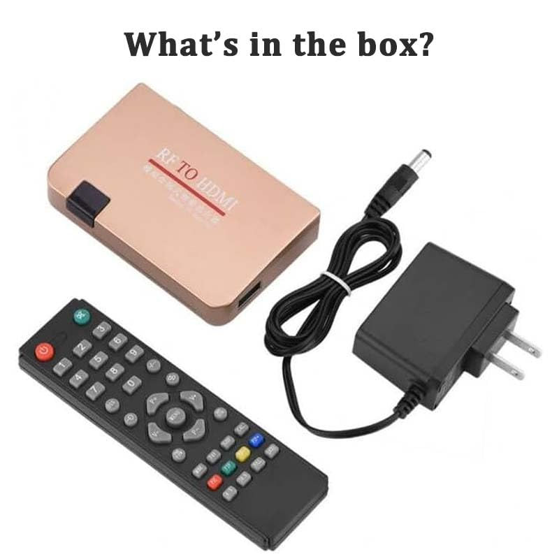 Küçük resim: RF Demodulator Coax to HDMI UHF Modulator VHF Adapter Coaxial Converter for JVC