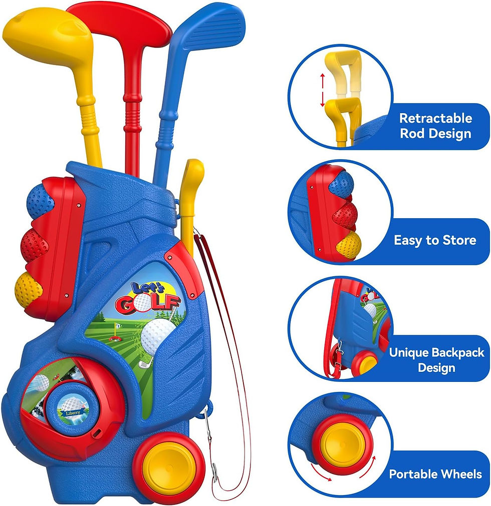 Miniaturbild: Liberry Toddler Golf Set for 2 3 4 5 Years Old Boys Girls, Upgraded Kids Golf C