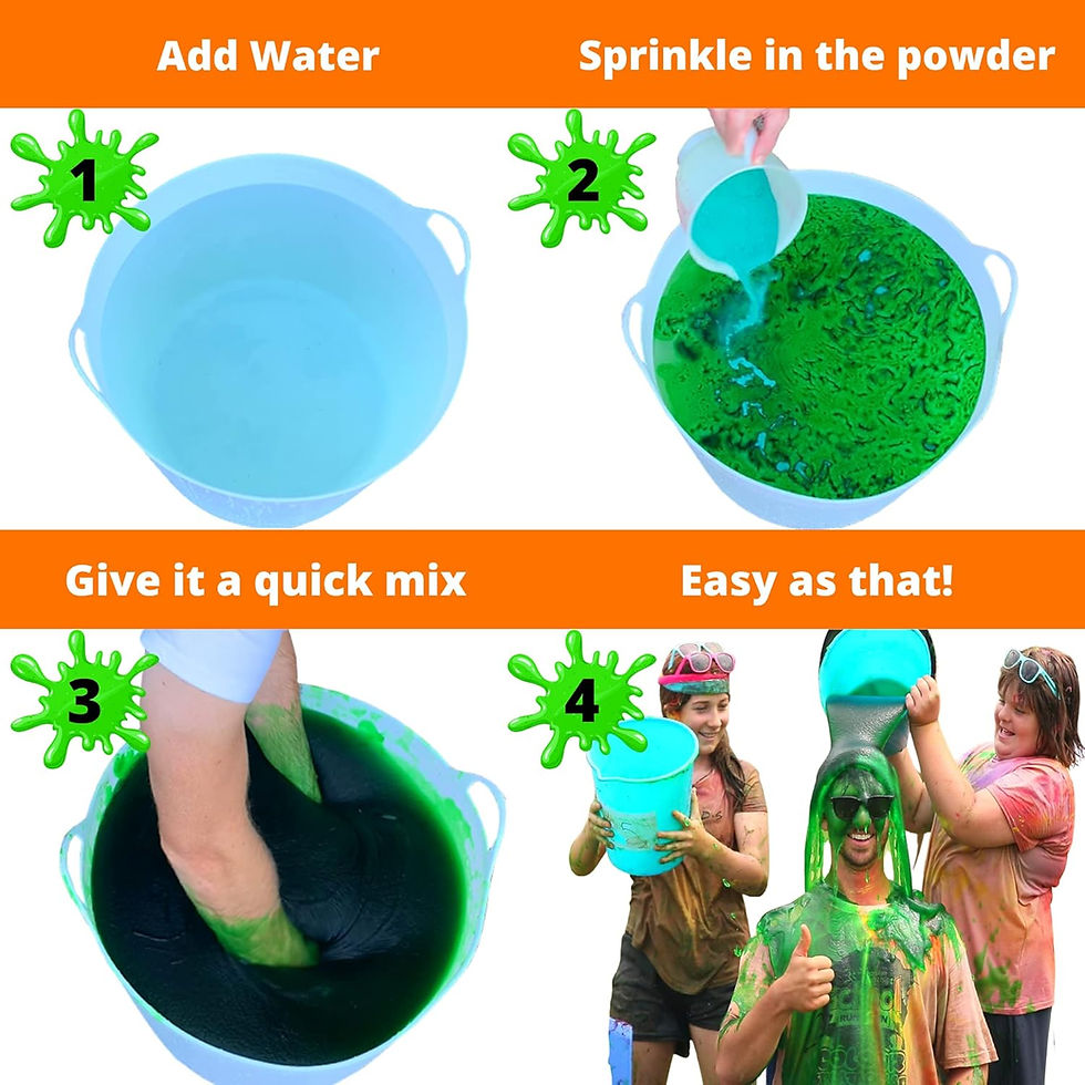 Thumbnail: Instant Green Slime Powder - Bulk 95 Litre Kit! Just Add Water. Make a Bath or 