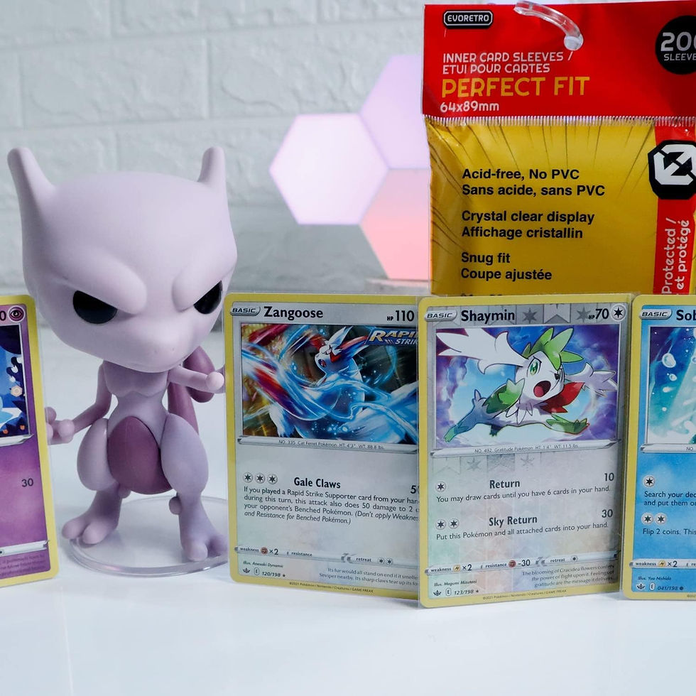 थंबनेल: EVORETRO Perfect Fit Card Sleeves Pokemon - 400-Pack, Paldean Fates Card Sleeve