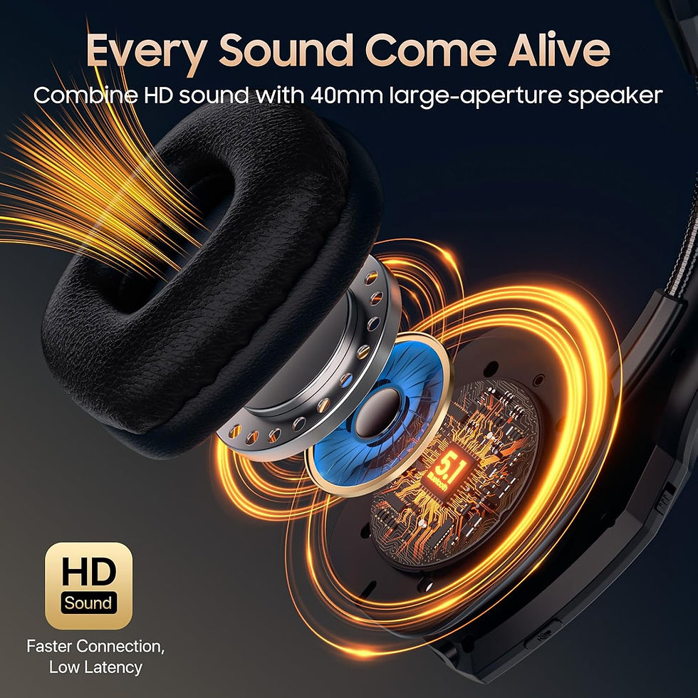 थंबनेल: Bluetooth Headset with Microphone, Trucker Headset Bluetooth Wireless Noise Can