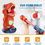 Miniatura: EagleStone Movable Dinosaur Shooting Toys Target Shooting Games w/ 2 Pump Guns,