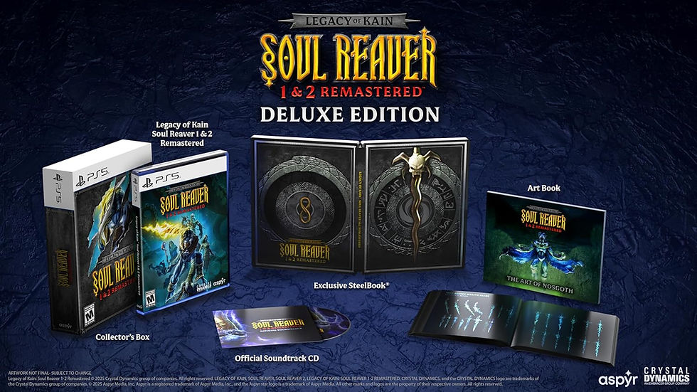 थंबनेल: Legacy Of Kain Soul Reaver 1 &2 Remastered Deluxe Edition: Playstation 5