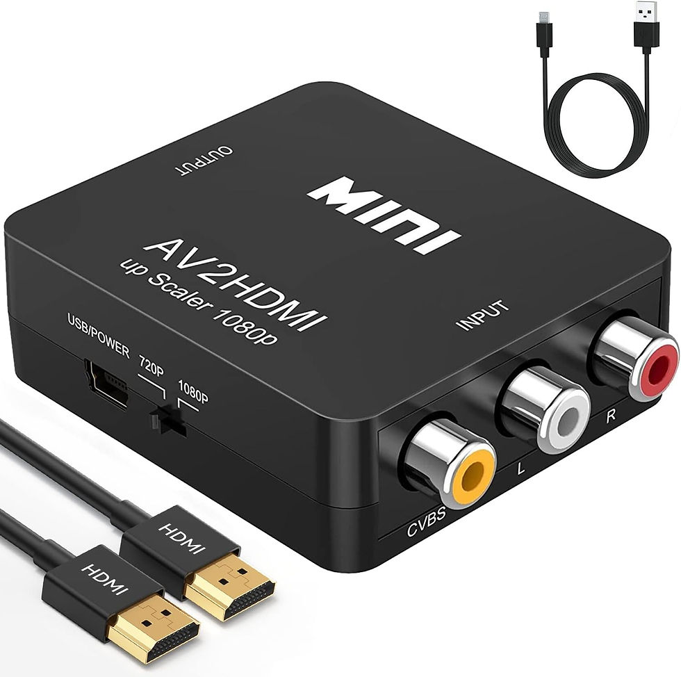 Thumbnail: ABLEWE RCA to HDMI,AV to HDMI Converter, 1080P Mini RCA Composite CVBS Video Au