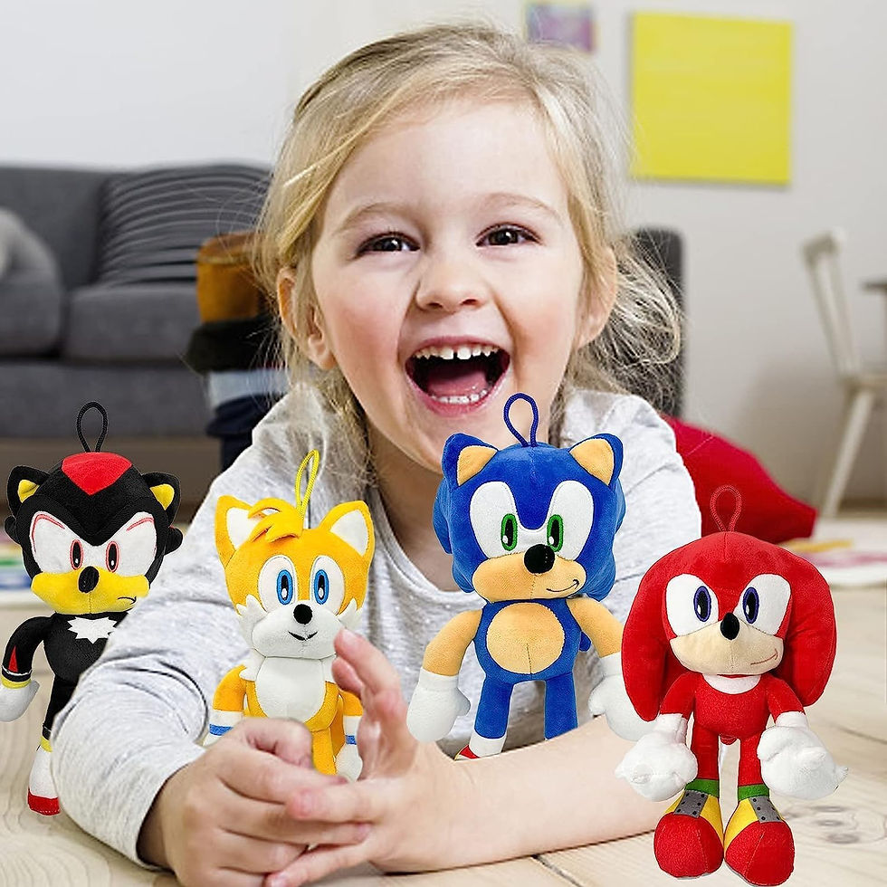 Miniaturbild: Plush Toy, 12'' Tall Toys Knuckles Tail Hedgehog Figures Cotton Soft Stuffed An