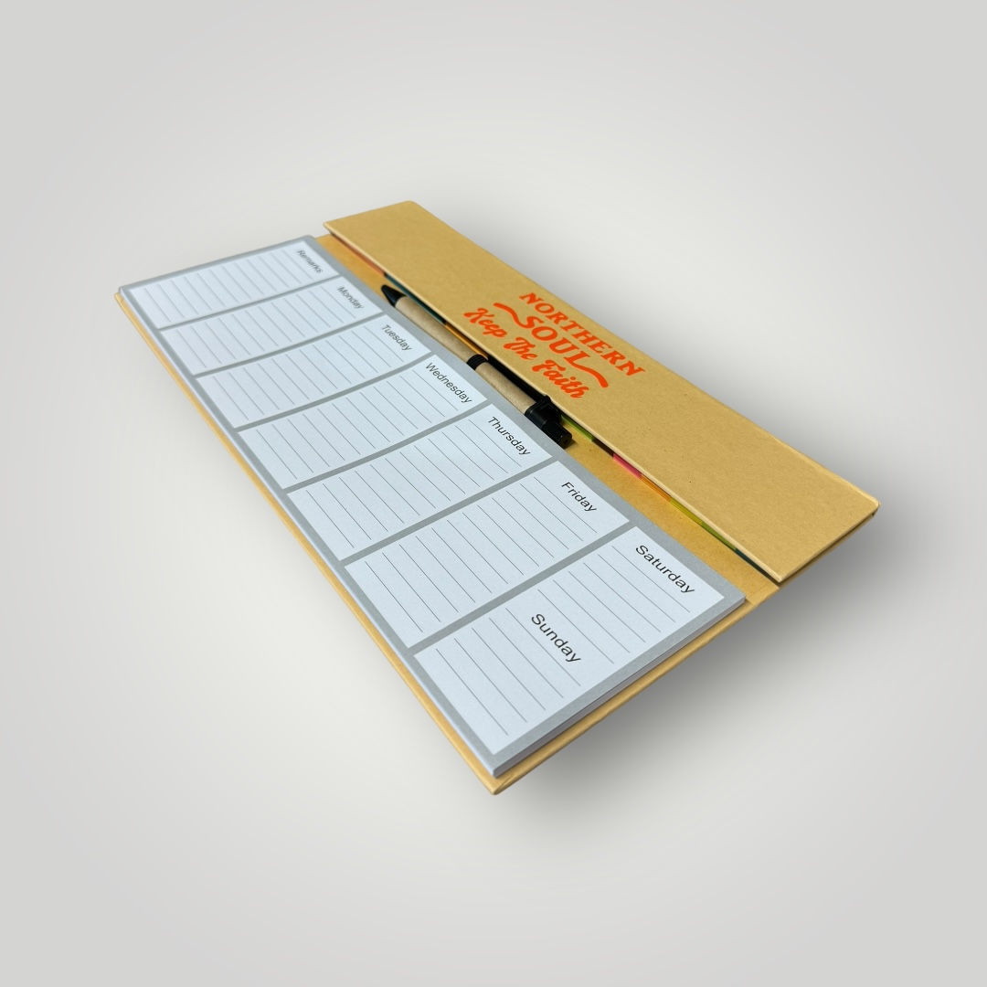 Weekly Planner - Northern Soul Keep The Faith - Orange