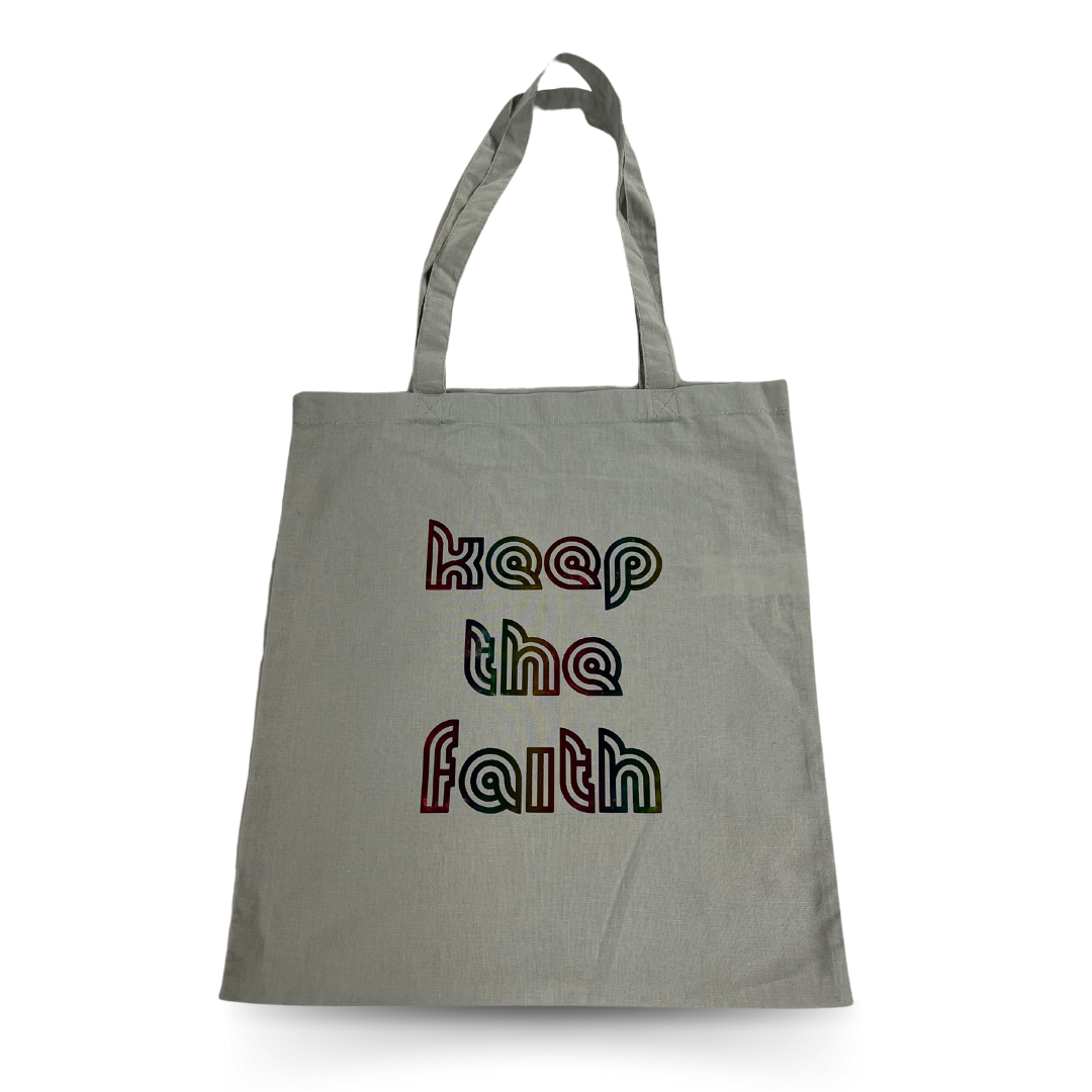 Keep the Faith Canvas Tote Bag