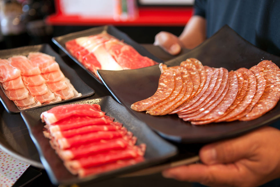 Shabu Shabu fresh meats rib eye 2 lady farmers pork