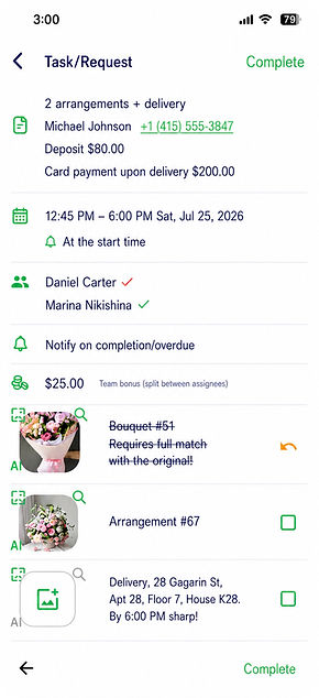 Complete every stage
with AI photo verification.