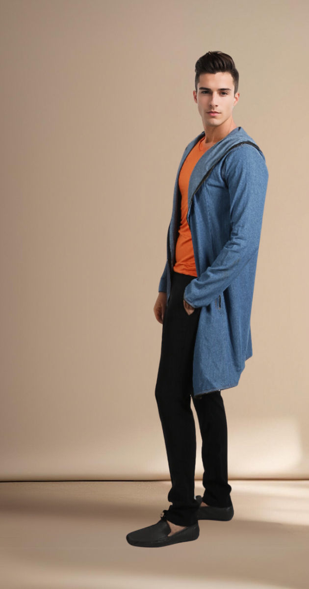 Unisex Long Denim shrug