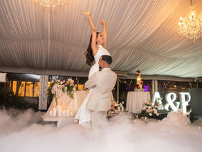 wedding dance couple performing a dance lift