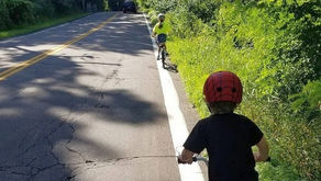 Left and right of the white line