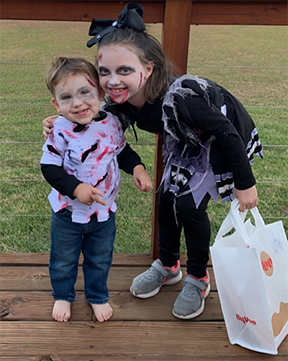 Quinn and George, JoDonna's children
