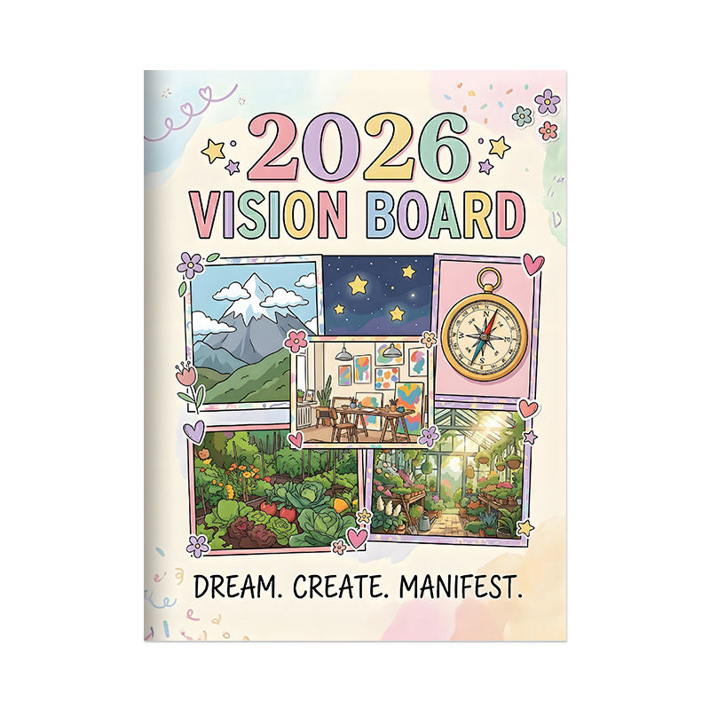 2026 Year Vision Board Planner