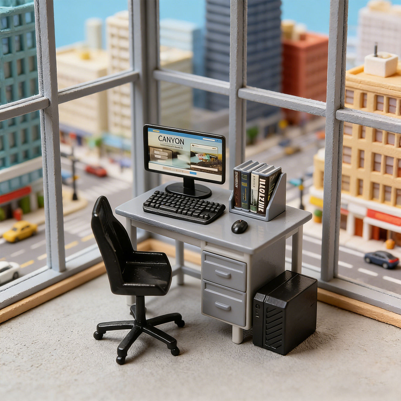 Miniature work desk