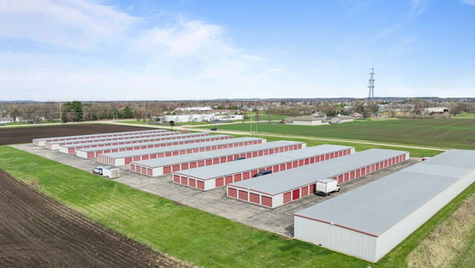 Aerial view of a modern multi-story climate-controlled self-storage facility illustrating development feasibility and site selection analytics in the U.S. market.
