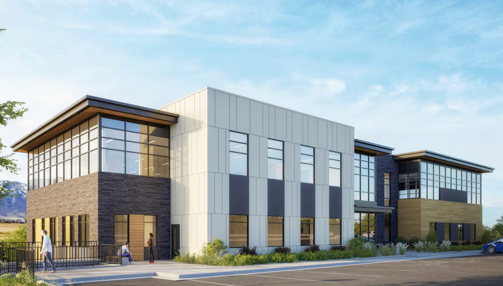 Two-story medical office building with surface parking.