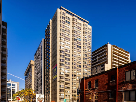 High-rise multifamily apartment towers in downtown Canada, symbolizing InterRent REIT’s national residential portfolio. The image relates to the $4 billion acquisition of InterRent Real Estate Investment Trust by Carriage Hill Properties Acquisition Corp., an entity backed by CLV Group and Singapore’s sovereign wealth fund GIC, marking the REIT’s privatization and delisting from the Toronto Stock Exchange.
