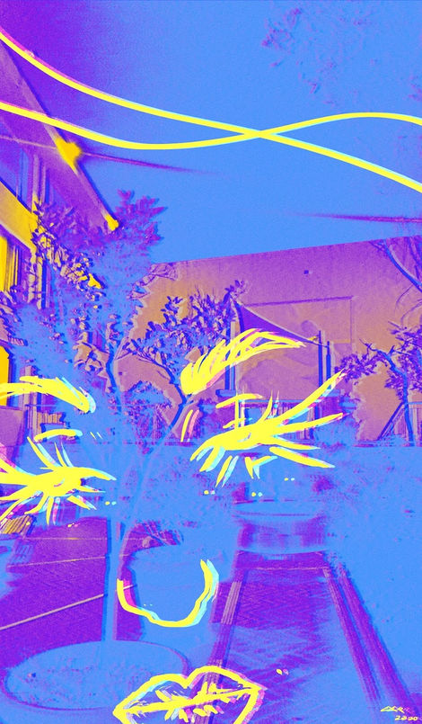 paradise - double photo overlay
