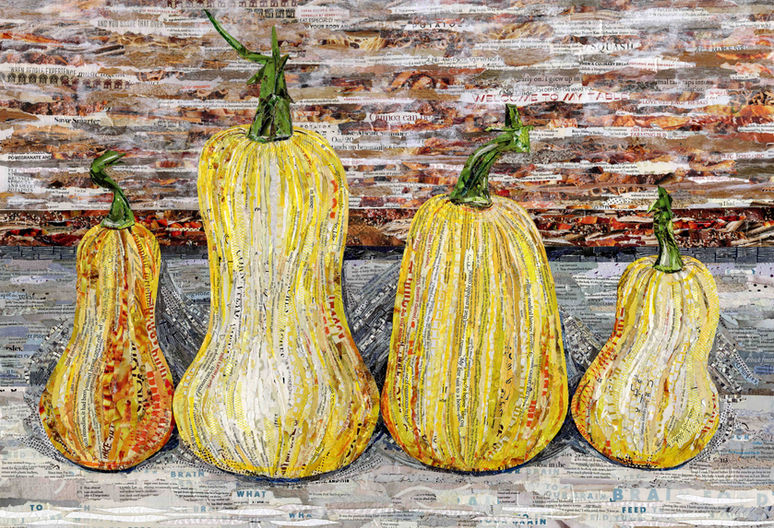 collage of butternut squash