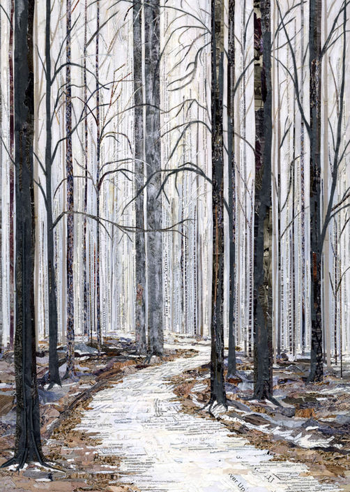 collage of Chapin Forest in winter