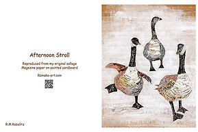 Afternoon Stroll greeting card