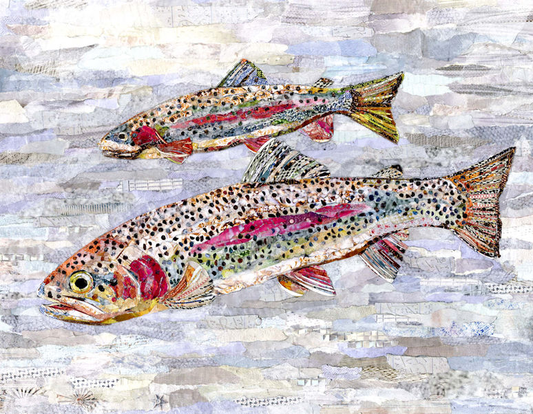 collage of two trout