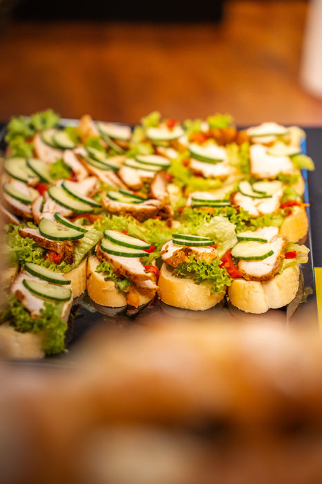 Kanapky připravené na raut