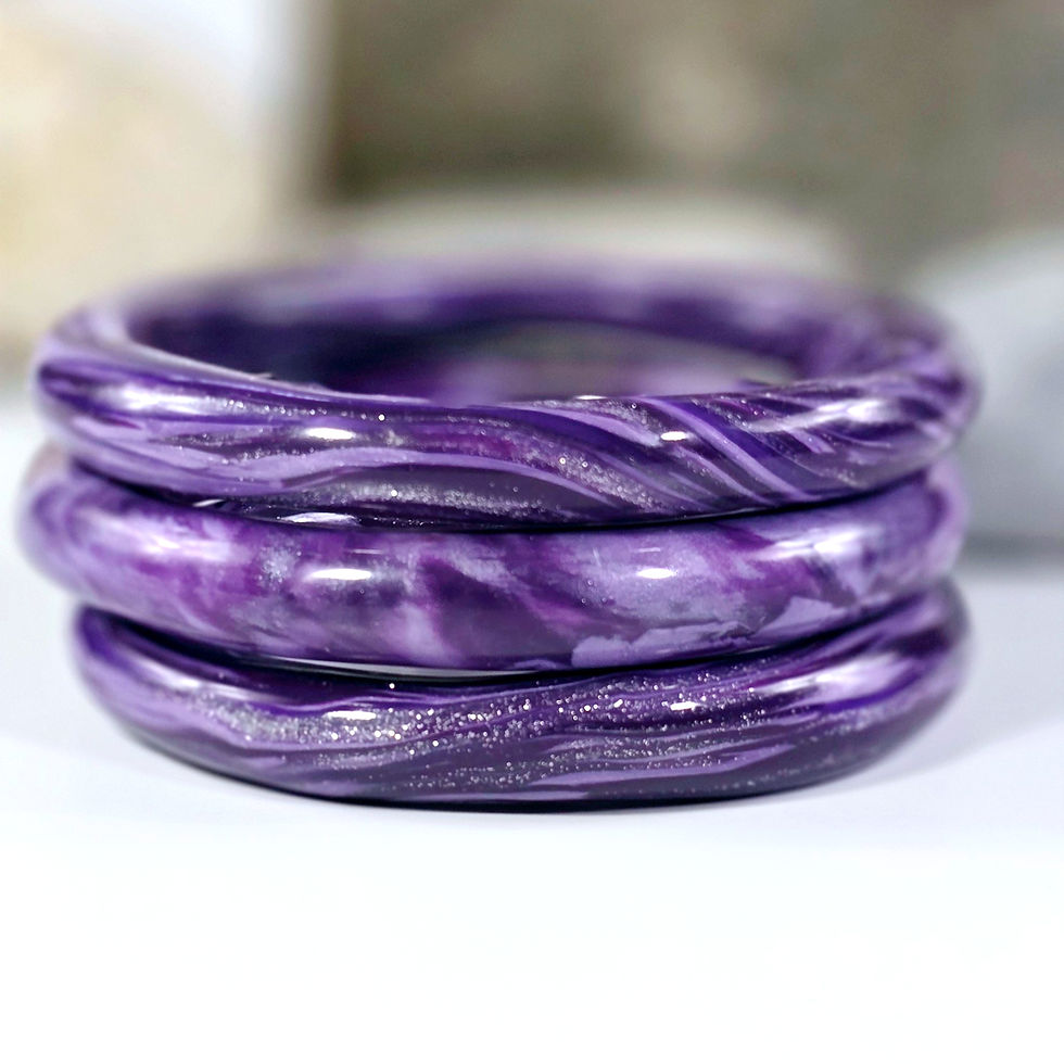 Miniature : Trio Lavender frost