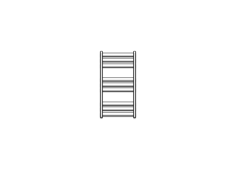 Isabella 50 Towel Rail 940 x 500 (1307 BTU's) Standard Colours