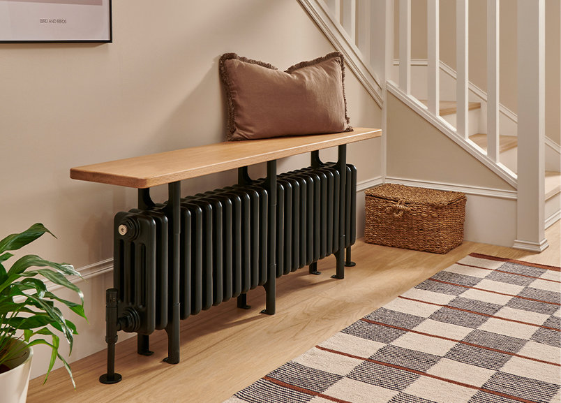Electric Bench Radiators Leoni Bench Seat Steel Multi Column Radiator | Radiators Direct