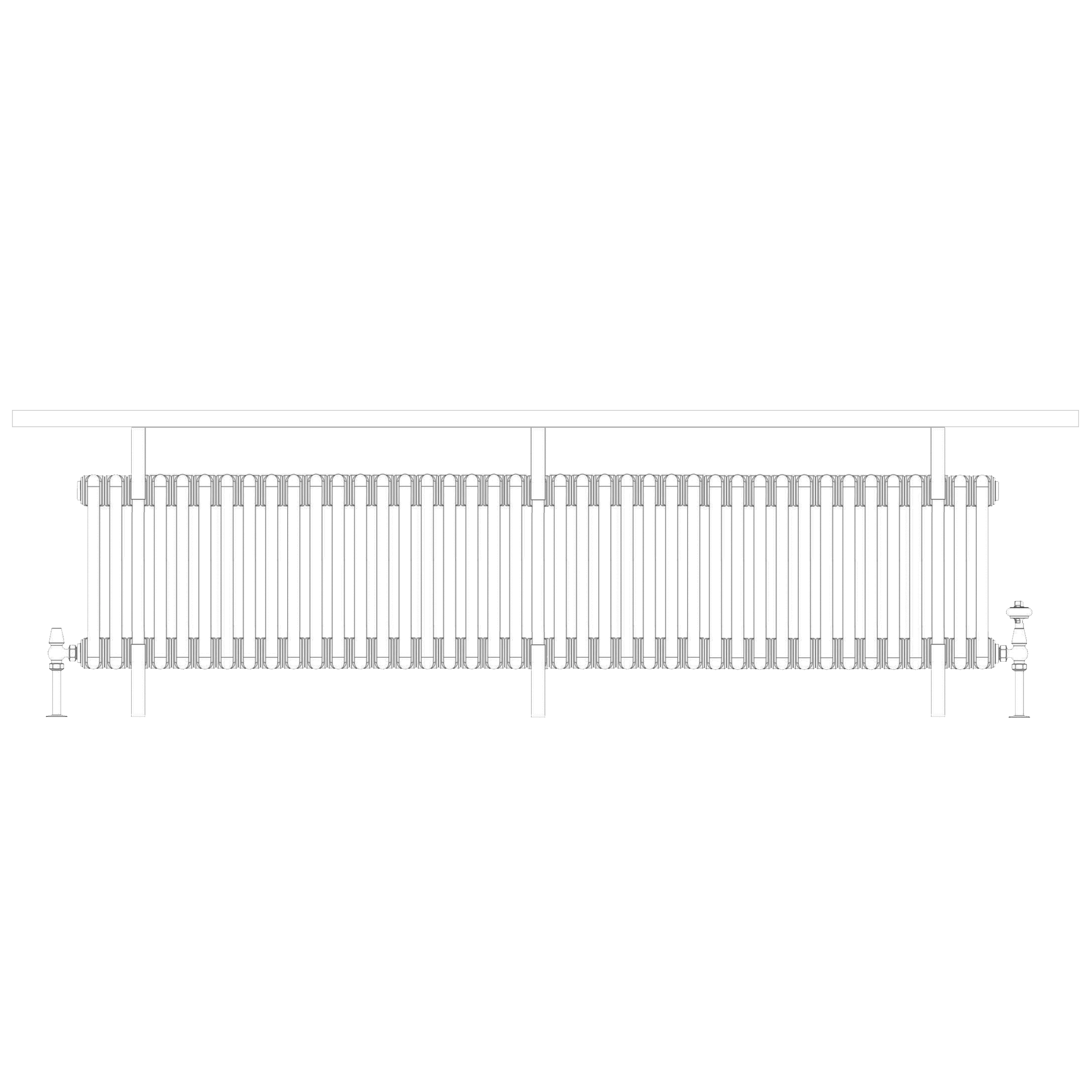 Leoni Bench Seat 496 x 1871 (5875 BTU's)