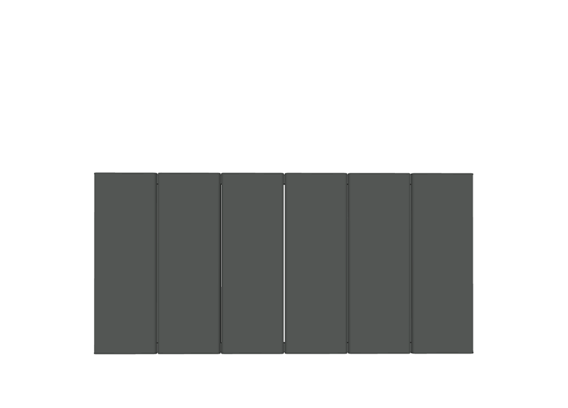 Floridi 580 x 1220 (2968 BTU's) Flat Anthracite