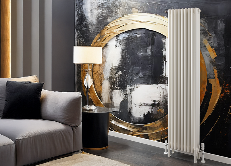 Thumbnail: Leoni Iconic 4 Column 1500 x 476 (6210 BTU's) White